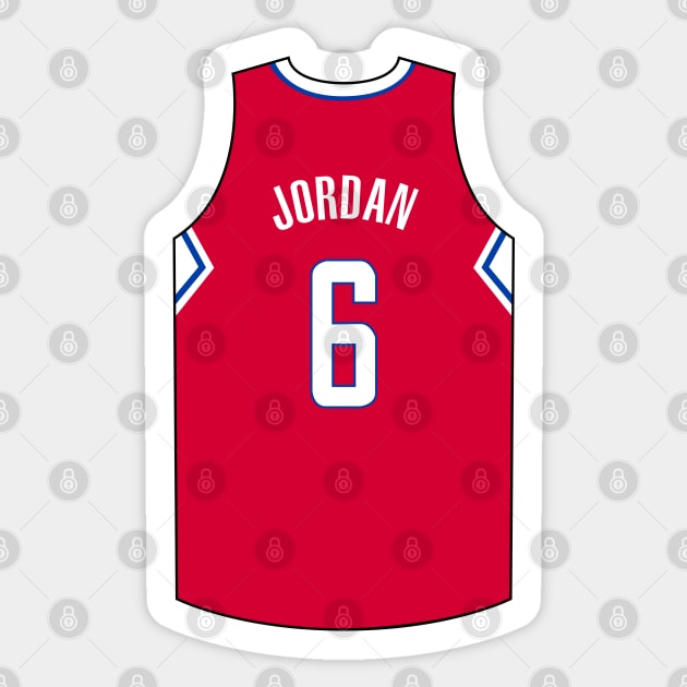 Deandre Jordan Los Angeles Jersey Qiangy Sticker by qiangdade